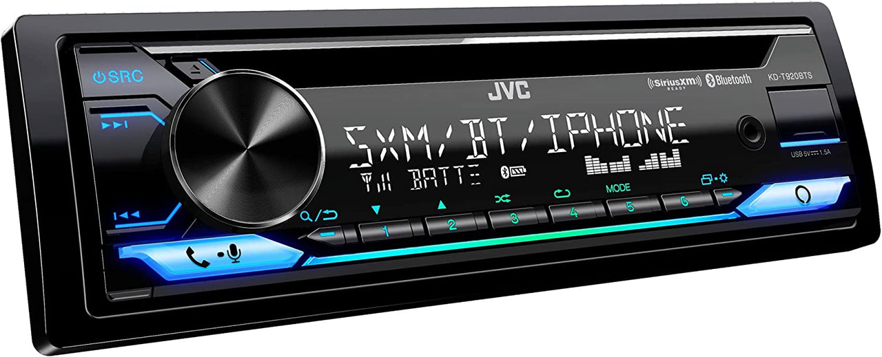 JVC KD-T920BTS CD receiver with AM/FM, Bluetooth Fits 87-95 JEEP WRANGLER YJ