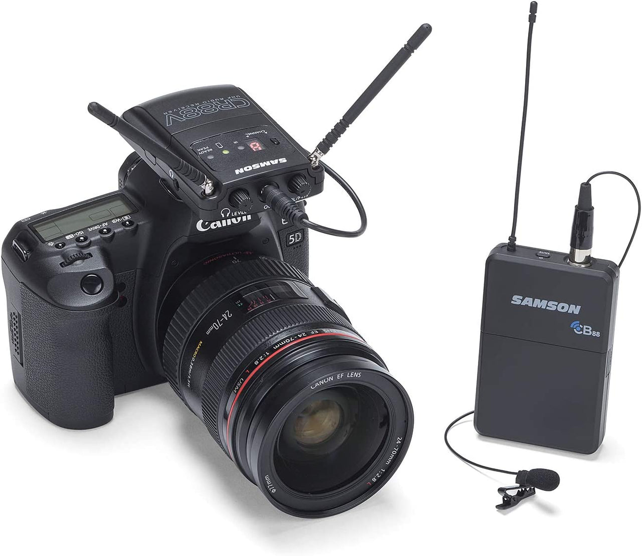 Samson SWMC88XVBLM10-K Technologies Concert 88 Camera System v2 with LM10 Lavalier Microphone, K Band