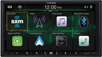 Thumbnail for Alpine i407-WRA-JK Custom Fit Restyle Receiver for 2007-18 Jeep Wrangler JK/JKU. Apple CarPlay and Android Auto, Bluetooth, Plays FLAC Files, HD Radio, USB Input, iDatalink Maestro RR Included, No CD