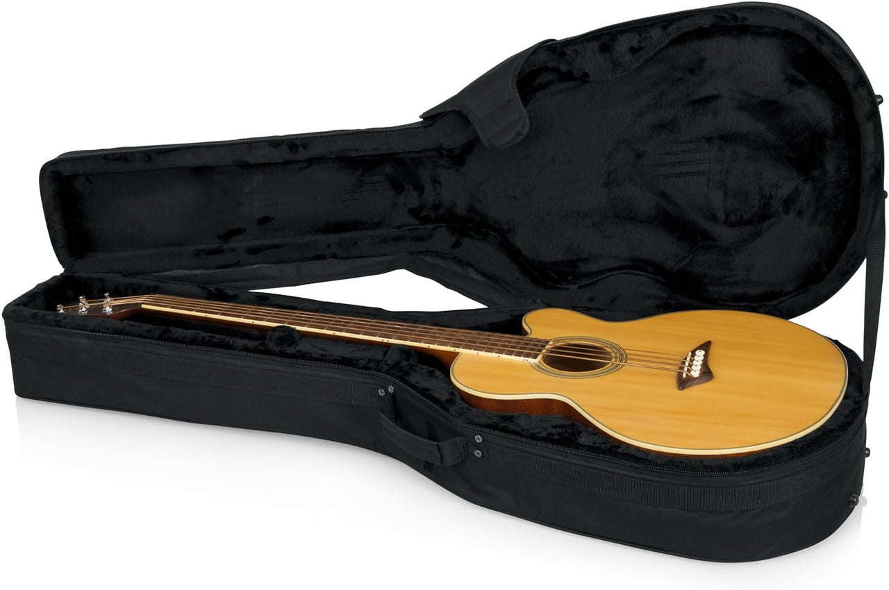 Gator Cases GL-DREAD-12 Lightweight Polyfoam Guitar Case For Dreadnaught Style Acoustic Guitars