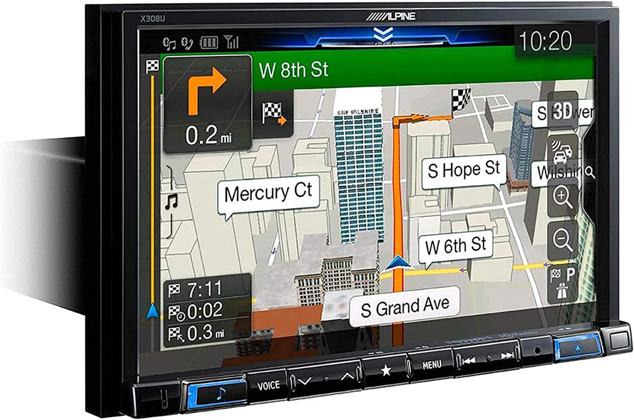 Alpine X308U 8" Navigation Apple CarPlay Android Car Stereo + install Kit for 2003 Lincoln Aviator