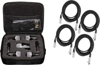 Thumbnail for Cad Audio Stage7 Premium 7-Piece Drum Instrument Mic Pack with Vinyl Carrying Case + 7 On Stage Microphones Cables, 20 Feet