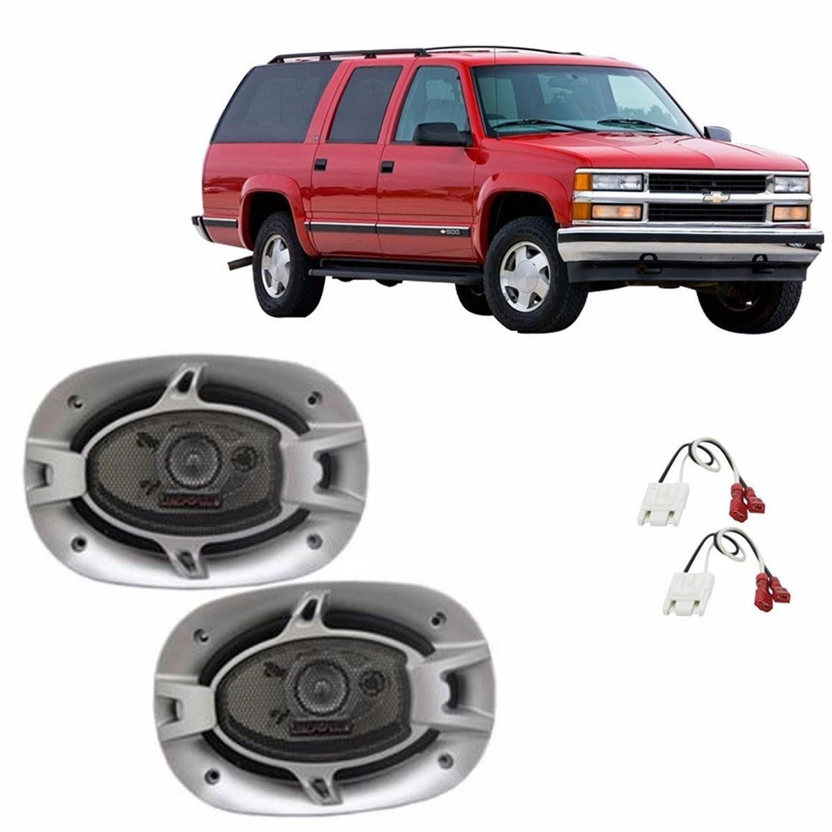 Absolute BLS-4602 Speakers Fits Rear Factory Speaker Replacement Package for 1988-1994 Chevy Suburban Absolute BLS-4602 Replacement