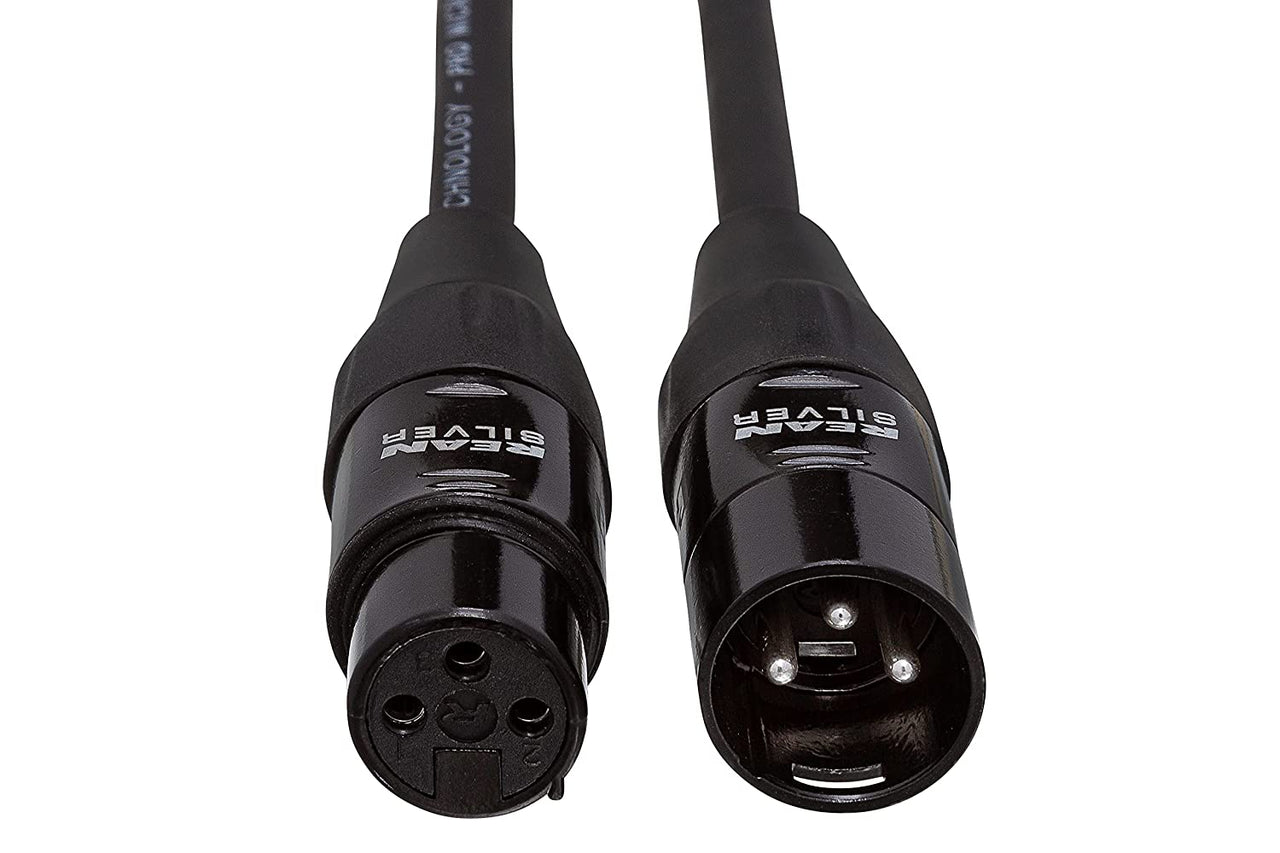 Hosa HMIC-010 Pro Microphone Cable, REAN XLR3F to XLR3M Connectors, 10 feet