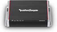 Thumbnail for Rockford Fosgate PBR400X4D 400W Compact 4 Channel Punch Class D Amplifier 50 watts RMS x 4