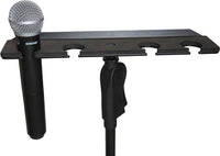 Thumbnail for Gator Frameworks GFW-MIC-4TRAY Multi Holder Stand Attachment Holdsup to (4) Microphones Wired or Wireless