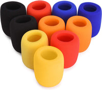 Thumbnail for 10 Pack Colorful Microphone Cover Handheld Stage Microphone Windscreen Sponge Cover Suitable for Karaoke DJ, Dance Ball, Conference Room, News Interviews, Stage Performance (5 Color)