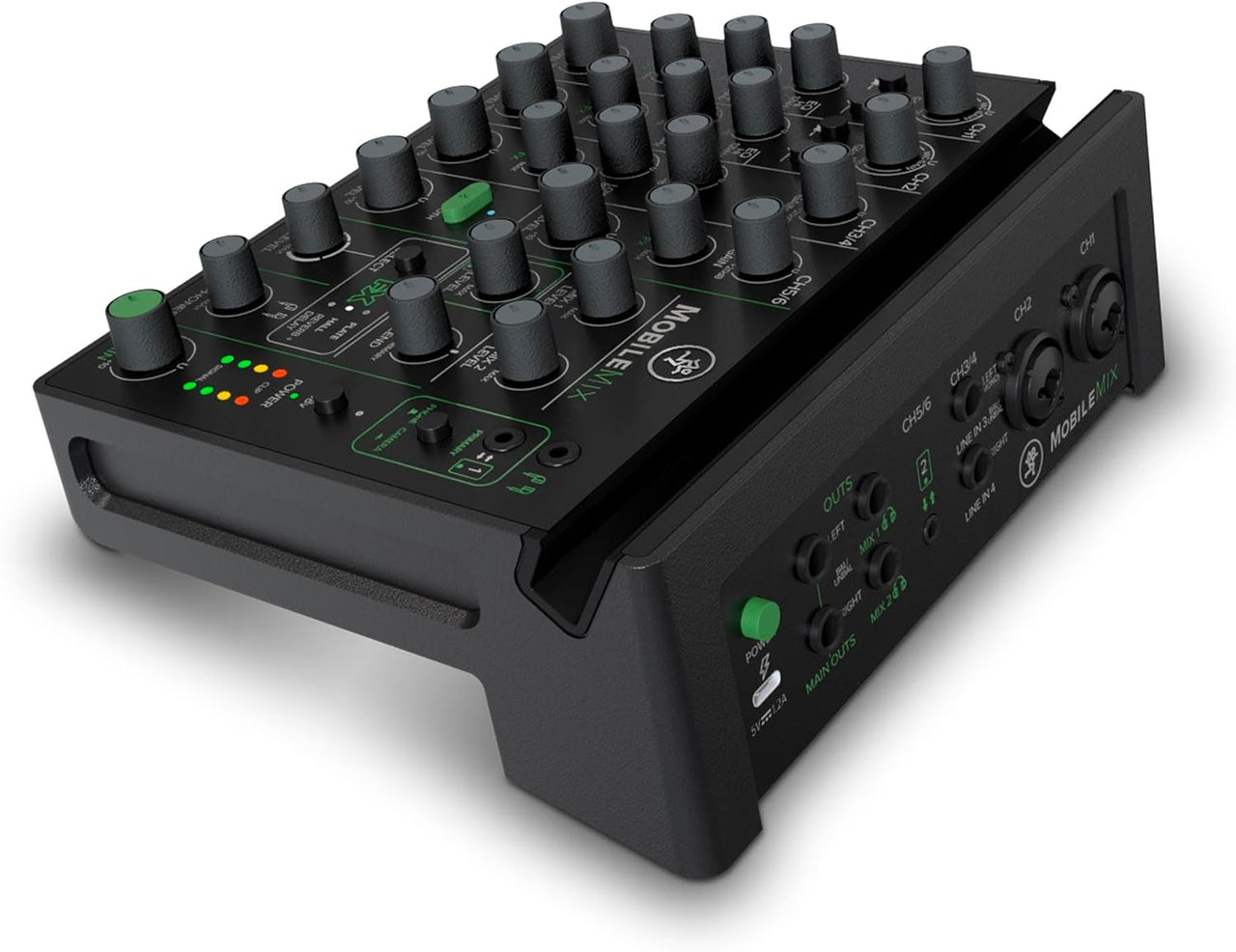 Mackie MobileMix 8-Channel USB-Powerable Mixer for Streaming and Recording with Smartphones and DSLR Cameras, Live Streaming with Instruments, Microphones, Bluetooth