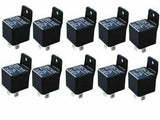 10 pack of automotive relay 5 pin Bosch Tyco style 12 Volt DC 30/40 AMP with mounting tab