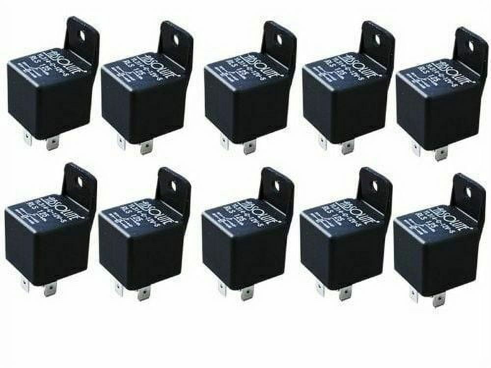 10 PACK Bosch Styl 12 VOLT DC 40 AMP SPTD AUTOMOTIVE RELAY 5 PIN W/ MOUNTING TAB