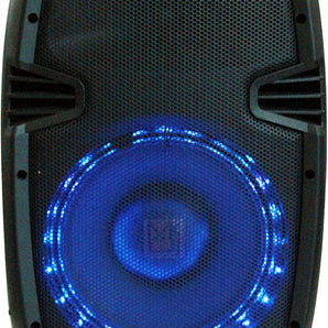 MR DJ PBX1859S 10" 2-Way PRO PA DJ Portable Passive Speaker with LED Accent Lighting