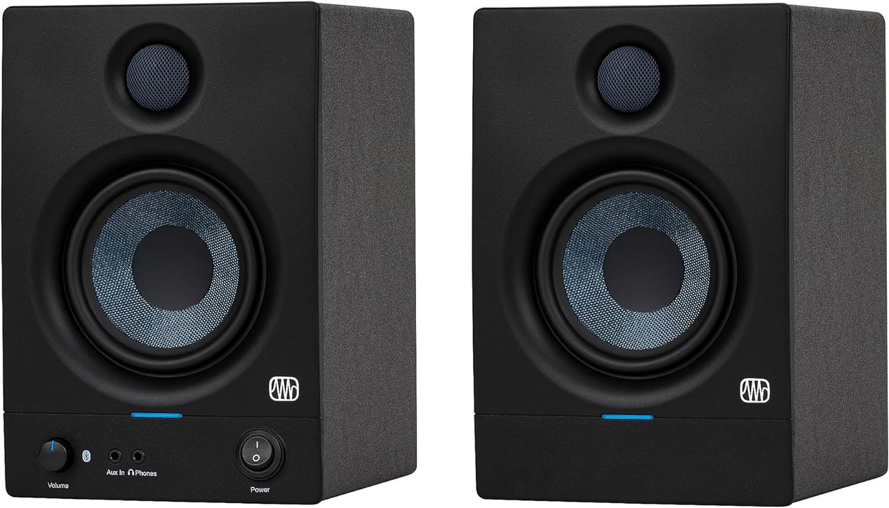 PreSonus Eris 4.5BT Bluetooth Studio Monitors, Pair — 4.5" Powered, Active Monitor Speakers for Near Field Music Production, Audio Mixing & Recording