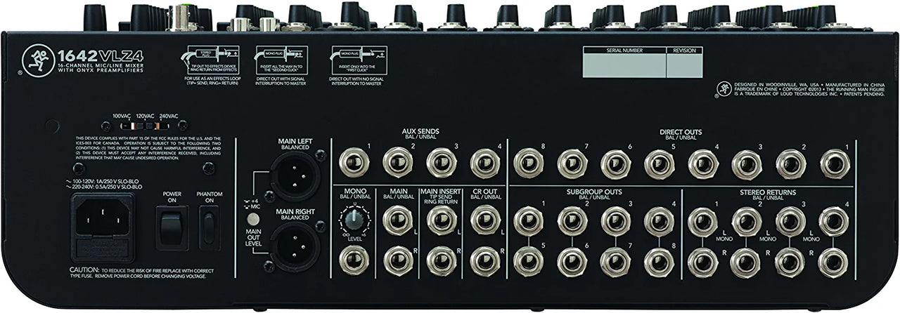 Mackie 1642VLZ4 16 unpowered-audio-mixers, Multi Colored