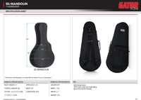 Thumbnail for Gator Cases GL-MANDOLIN Lightweight Polyfoam Mandolin Case; Fit's Both 'A' and 'F' Body Styles