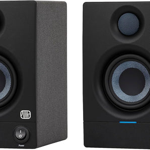 PreSonus Eris 3.5BT Bluetooth Studio Monitors Pair Powered Active Monitor Speakers for Desktop, Turntable, Record Player, Bookshelf, DJ Speakers