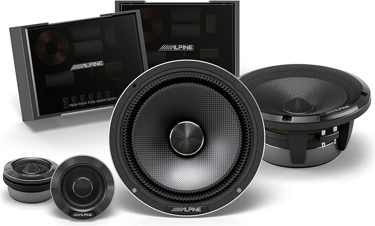 Alpine HDZ-65C 600W Status Hi-Res 6-1/2" (16.5cm) 2-Way Component Speaker Set