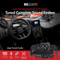 Thumbnail for MB Quart MBQX-STG5-1 X3 Radio, Speakers, Rear Cans, Sub, Amps,Black