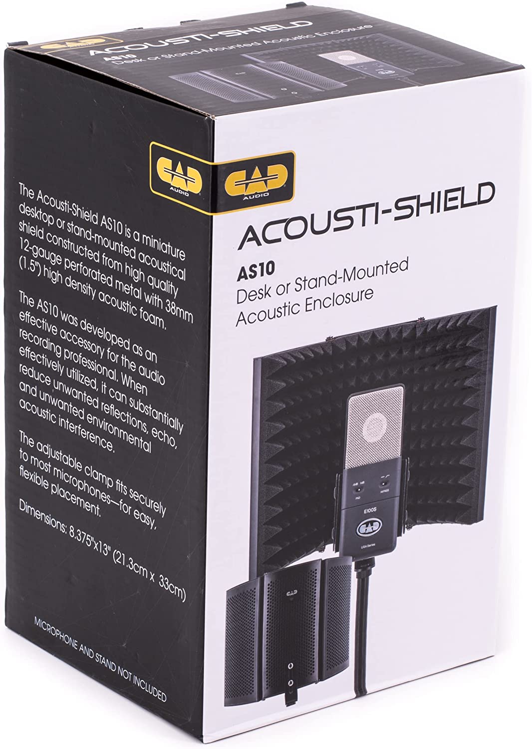 CAD Audio AS10 Acousti-Shield Desktop or Stand Mounted Acoustic Enclosure