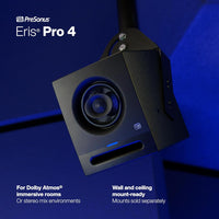 Thumbnail for PreSonus Eris Pro 4 Studio Monitor — Bi-Amped, Active, 4.5-inch Coaxial Studio Monitor for Audio Recording & Mixing, Ceiling- & Wall-Mountable