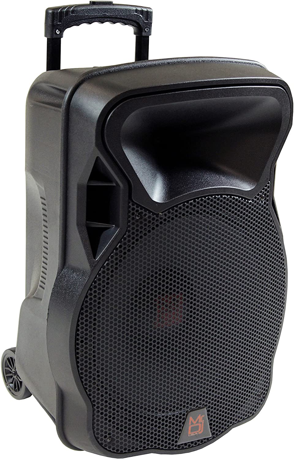 2 Mr. Dj DSP4000 15" 4000W Bluetooth DSP FM Radio USB Portable PA DJ Speaker Microphone