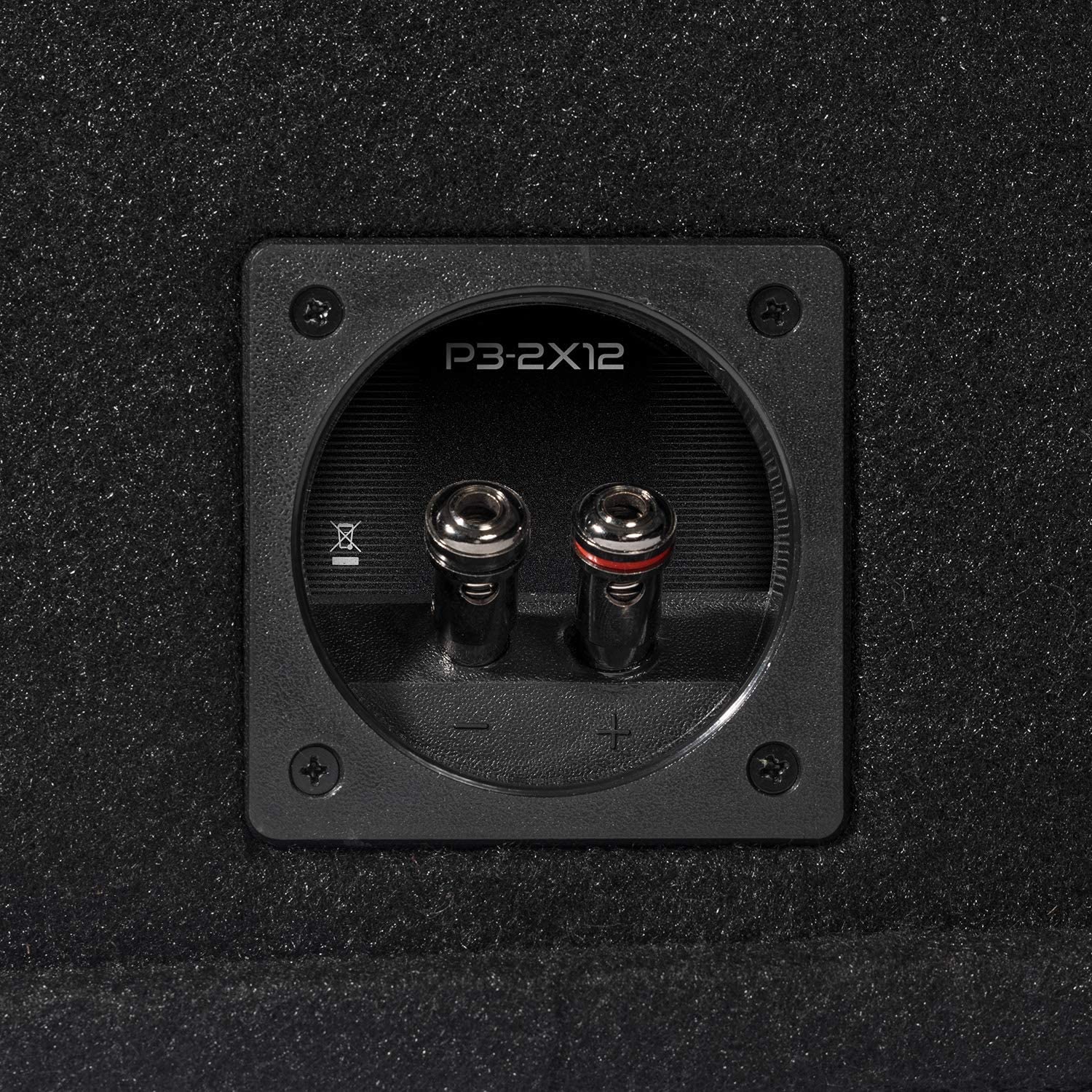 Rockford Fosgate P3-2X12 Punch Dual P3 12" Loaded Enclosure Ported Sub ...