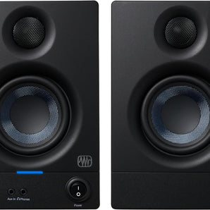 PreSonus Eris 3.5 Studio Monitors Pair Powered Active Monitor Speakers for Near Field Music Production, Desktop Computer, Hi-Fi Audio