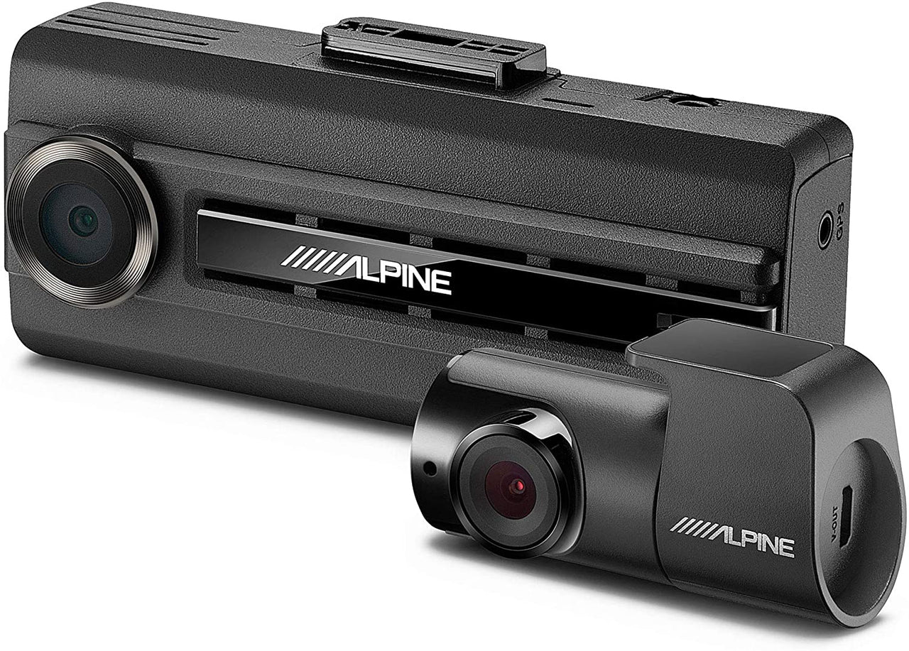 Alpine DVR-C310R WiFi Enabled Premium 1080P Dash Camera Bundle (Front & Rear) with Impact Recording