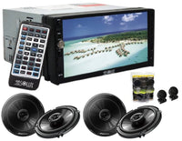 Thumbnail for Absolute DD-3000 7-Inch Double Din Multimedia DVD Player With 2 Pair Pioneer TS-G1620F 6.5 Speakers And Free Absolute TW600 Tweeter