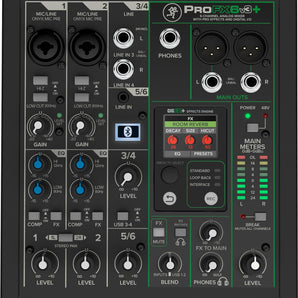 Mackie ProFX6v3+ Series 6-Channel Analog Mixer for Studio-Quality Recording and Live Streaming With Enhanced FX, USB Recording Modes and Bluetooth