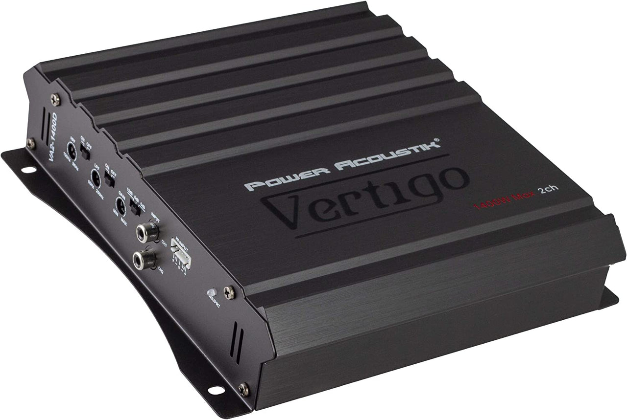 Power Acoustik VA2-1400D Vertigo Series 2Ch Full Range Amplifier