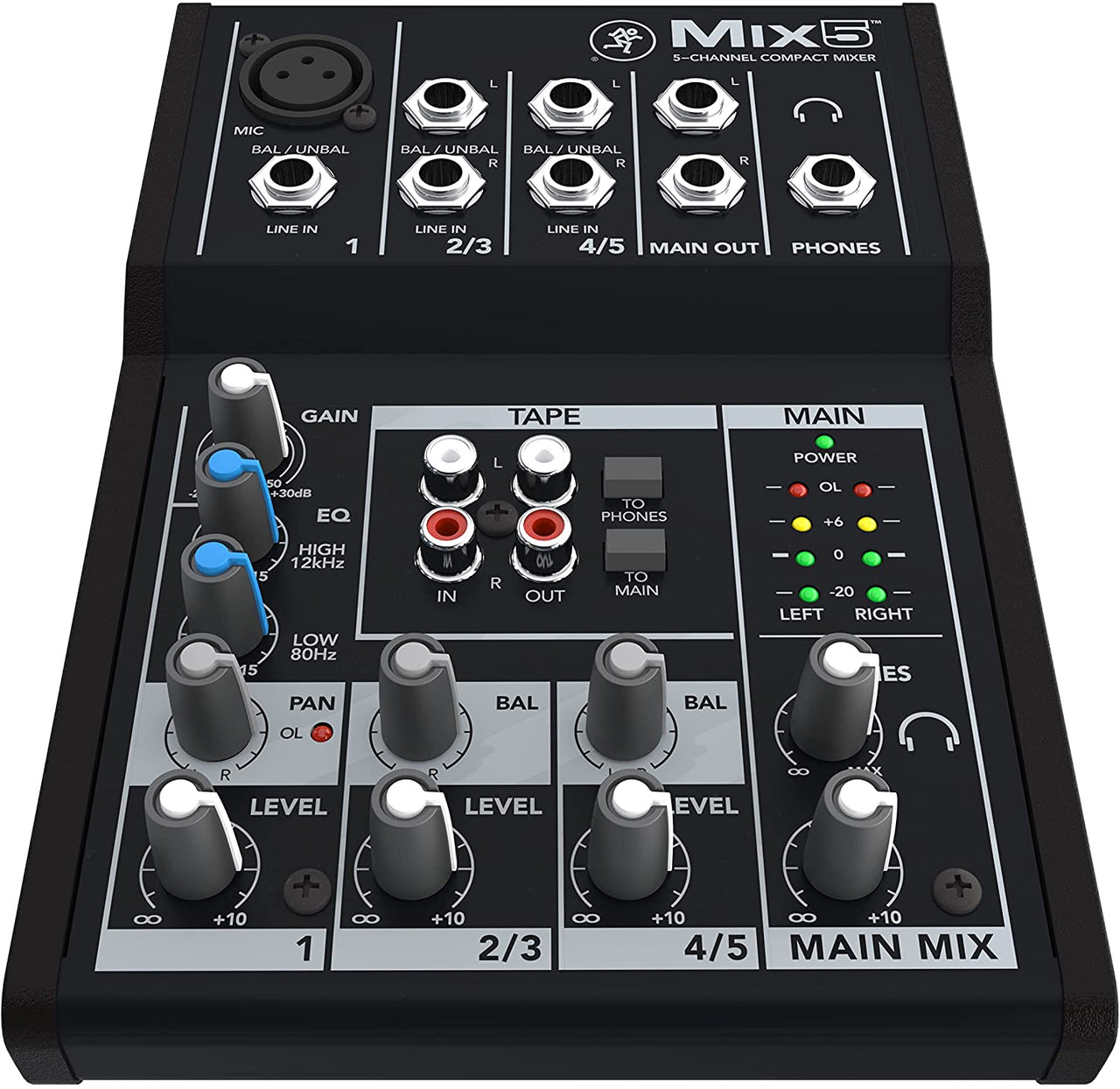 Mackie Mix8 Mix Series, 8-Channel Compact Mixer with Studio-Level Audio Quality