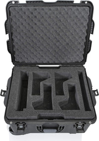 Thumbnail for Gator Cases GL-RODECASTER2 Lightweight Case with Custom Cut Foam Interior for RODECASTER Pro Podcast Mixer and Two Microphones