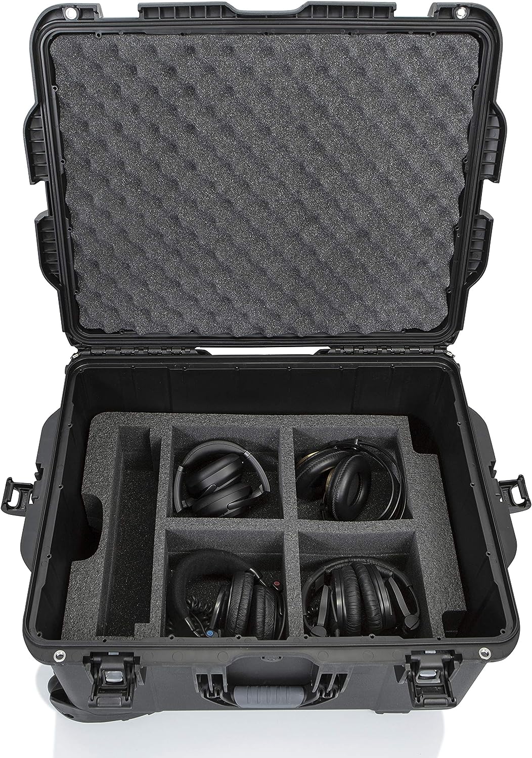 Gator Cases GL-RODECASTER2 Lightweight Case with Custom Cut Foam Interior for RODECASTER Pro Podcast Mixer and Two Microphones