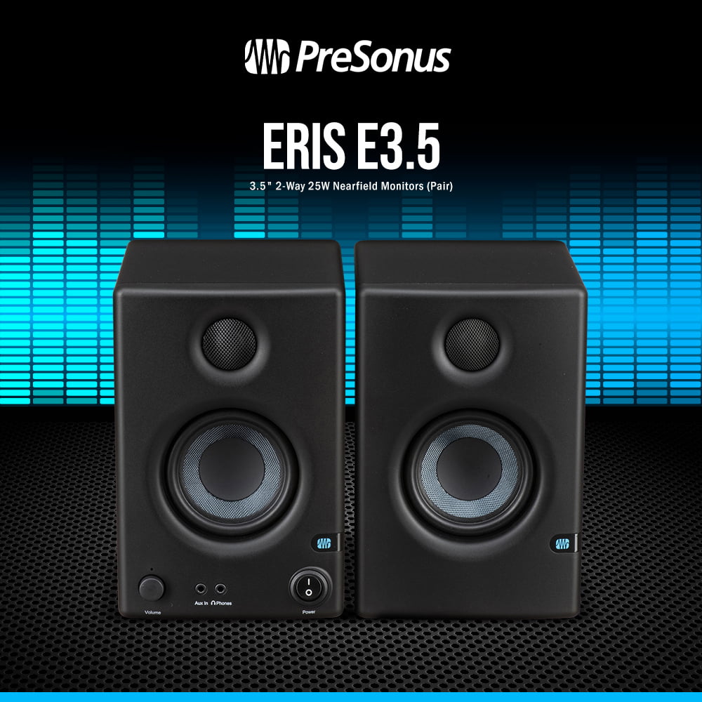 Presonus Eris E3.5-3.5 Near Field Studio Monitor (Pair) (E3.5)
