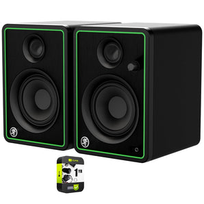 Mackie CR4-XBT 4 inch Creative Reference Multimedia Studio Monitors with Bluetooth Bundle