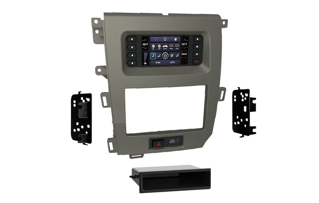 Metra 99-5848CH 1 or 2 DIN Dash Kit Ford Edge 2011-2014 (w/ factory 4.2" screen) with AC Panel