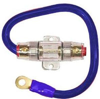 Thumbnail for Absolute AGHPKG4BL 4 Gauge Power Cable and In-Line Fuse Kit (Blue)