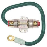 Thumbnail for Absolute AGHPKG4GR 4 Gauge Power Cable and In-Line Fuse Kit (Green)