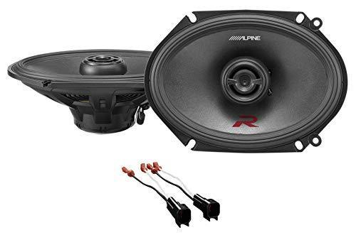 Alpine R-Series 6 x 8 Inch 300 Watt 2-Way Car Speakers For Ford Harness 1998-UP