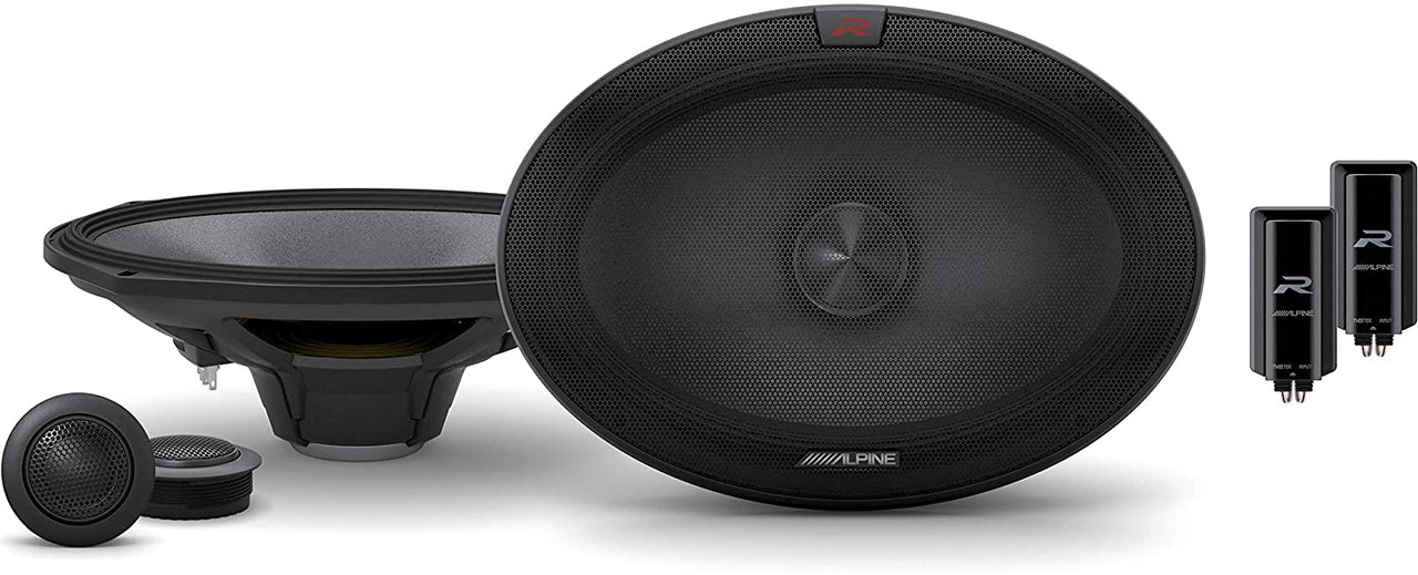 Alpine R-S69C.2 Component 2-Way Speakers System 600W Peak R-Series 6x9" 2-Way Speakers