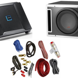 Alpine R-SB10V Pre-Loaded 10" Enclosure R-A75M 750W Mono Amplifier 4G Amp Kit