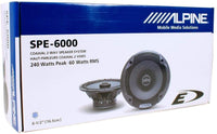 Thumbnail for Alpine SPE-6000 Two Way 6.5 Inch Car Motorcycle Speakers for Harley Davidson Speaker Adapter Kit