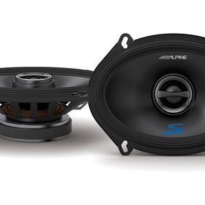 Alpine S-S57 5x7" Rear Factory Speaker Replacement Kit For 2005-2006 Ford Mustang + Metra 72-5600 Speaker Harness