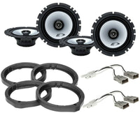 Thumbnail for 2 Alpine SXE-1726S + Front & Rear Speaker Adapters + Harness For Select Honda and Acura Vehicles