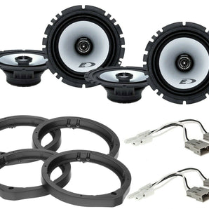 2 Alpine SXE-1726S 6.5" Speaker Speaker Adapter Harness Fit Honda Acura Vehicles