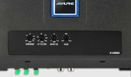 Alpine X-A90M Car Amplifier 900 W RMS X-Series Class-D Monoblock 2 ohm Stable Amplifier