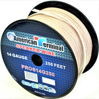 Thumbnail for 2 American Terminal PROS14250 14 Gauge Speaker Wire<br/> 250' 14 Gauge PRO PA DJ Car Home Marine Audio Speaker Wire Cable Spool