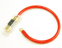 Thumbnail for 2 200 AMP ANL Gold Terminal Fuse Holder Battery Installation Kit 0 Gauge 1 Foot Red