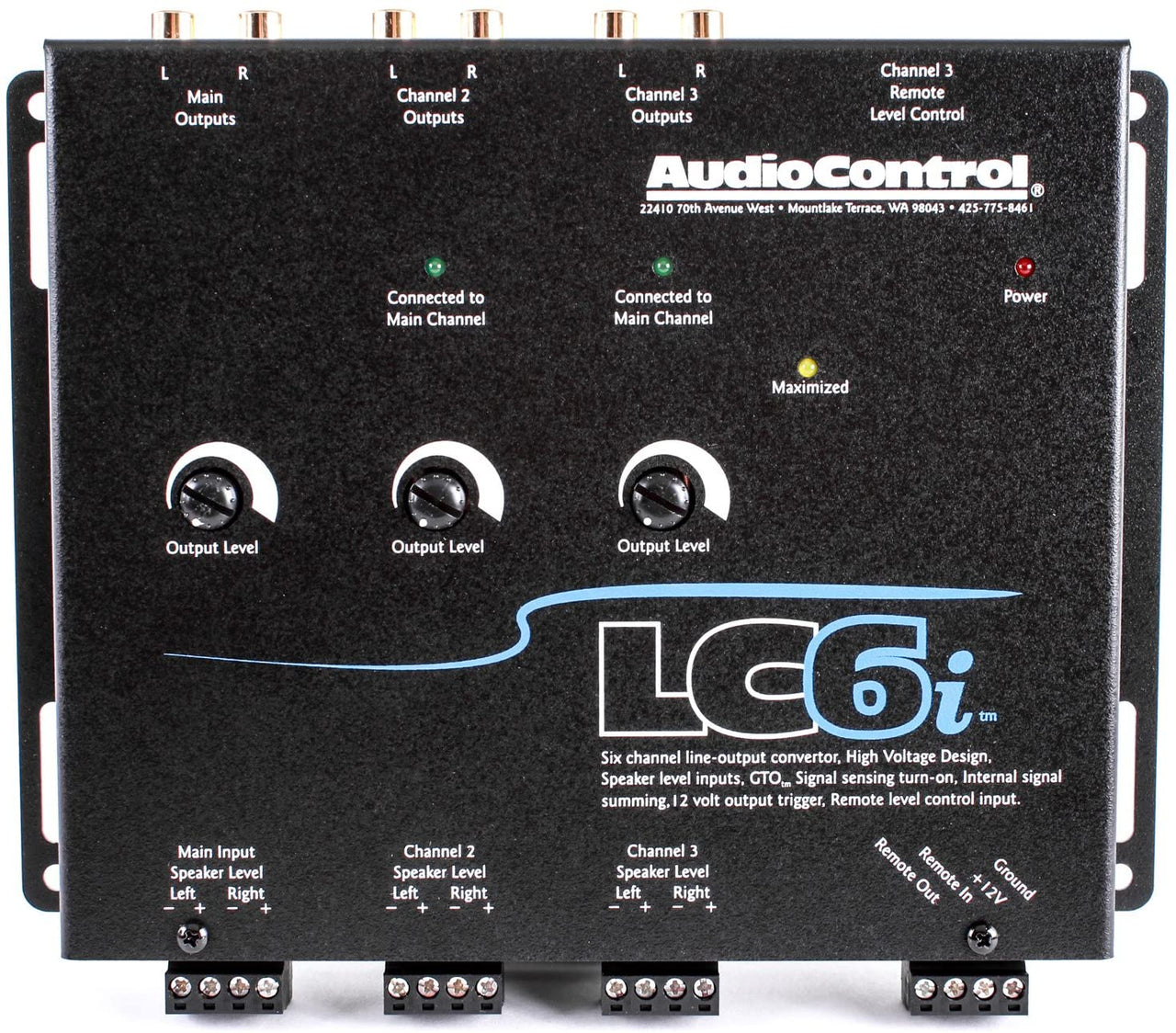 Audio Control LC6i<br/> 6 Channel Line Out Converter with Internal Summing for add aftermarket amps to a factory system