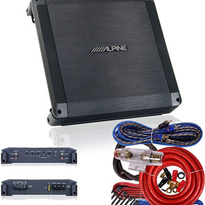 Alpine BBX-F1200 1200 Watts 4-Channel BBX Series Class A/B Amplifier w/ Amp Kit